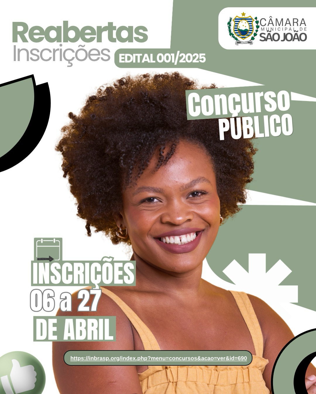 Imagem da notícia Reabertas as Inscrições do Concurso Público 